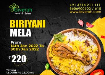 biriyani mela at biverah hotel and suites