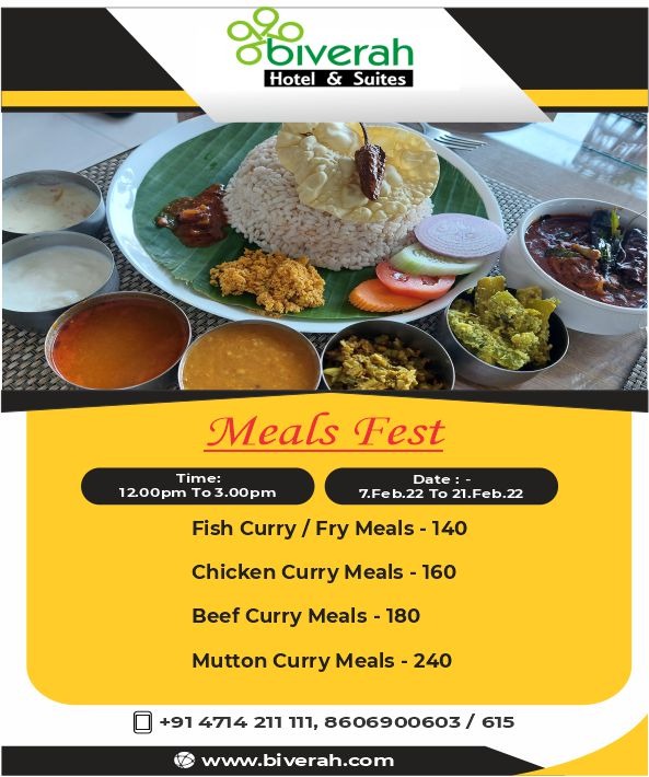 Biriyani Mela at Biverah Hotel Suites Trivandrum Thiruvanthapuram